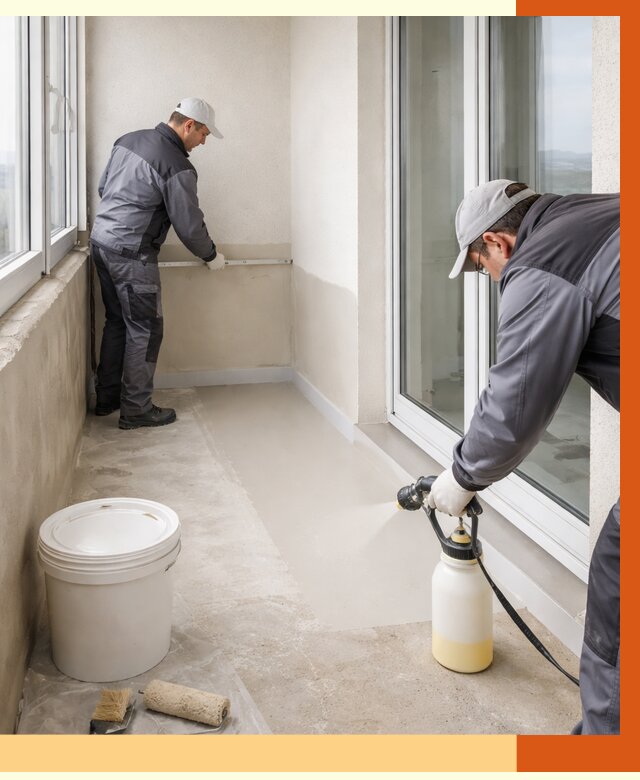 Утепление балкона жидкой теплоизоляцией в Егорьевске от 5822 руб./м2 | ТепломастерГрь