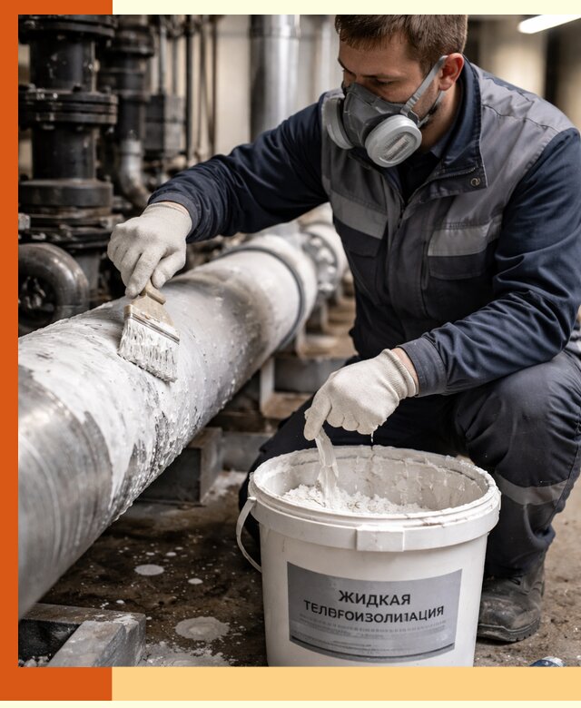 Утепление оборудования жидкой теплоизоляцией в Егорьевске