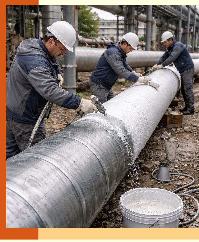 Утепление теплотрассы жидкой теплоизоляцией в Егорьевске