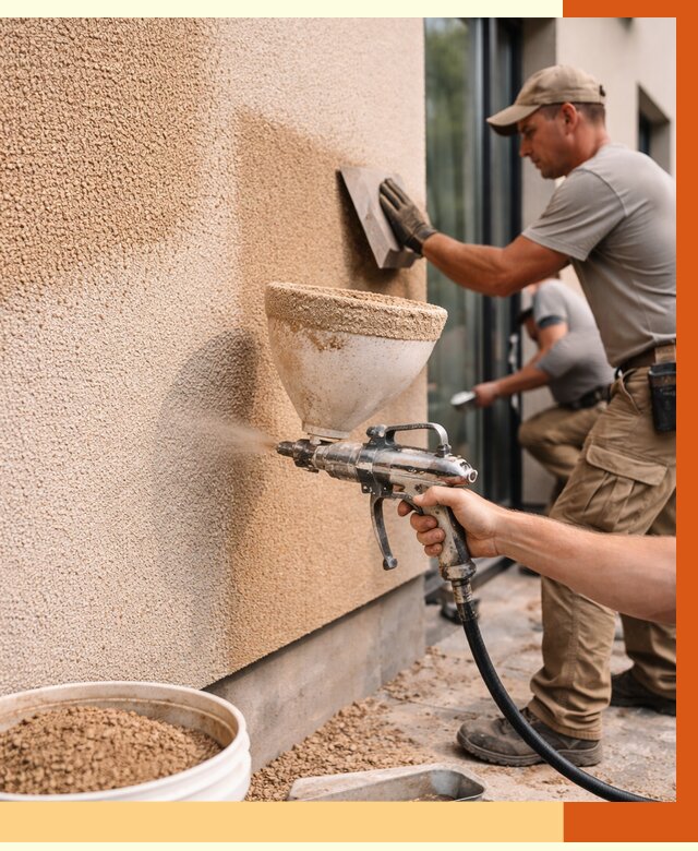 Утепление фасада жидкой пробкой в Егорьевске от 4860 руб./м² под ключ | ТепломастерГрь