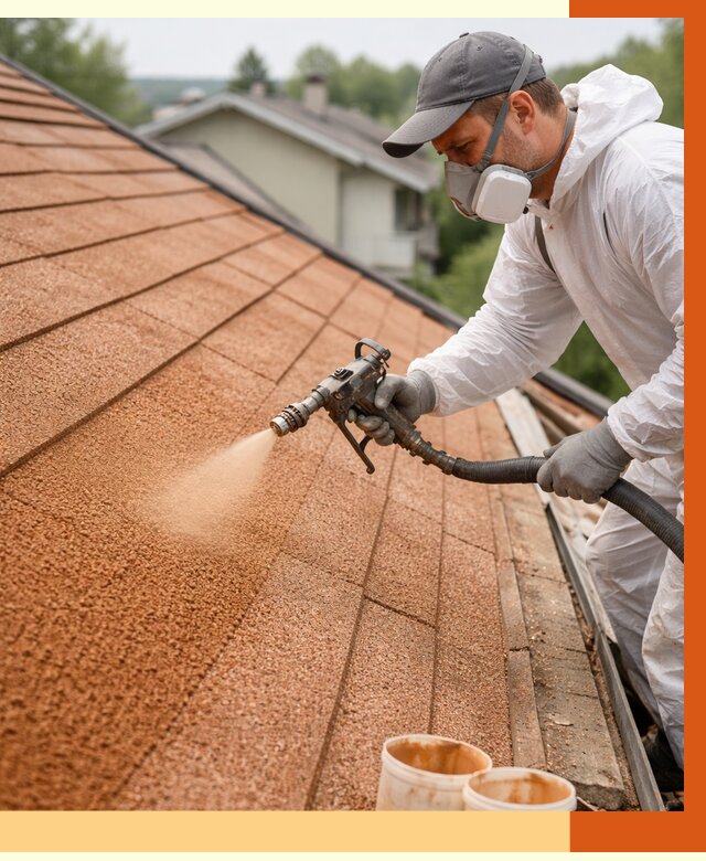 Утепление кровли жидкой пробкой в Егорьевске от 2734 руб./м² под ключ | ТепломастерГрь