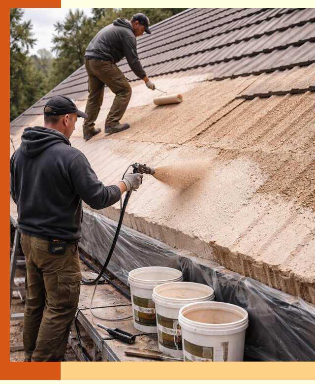 Утепление кровли жидкой пробкой в Егорьевске для домов и зданий