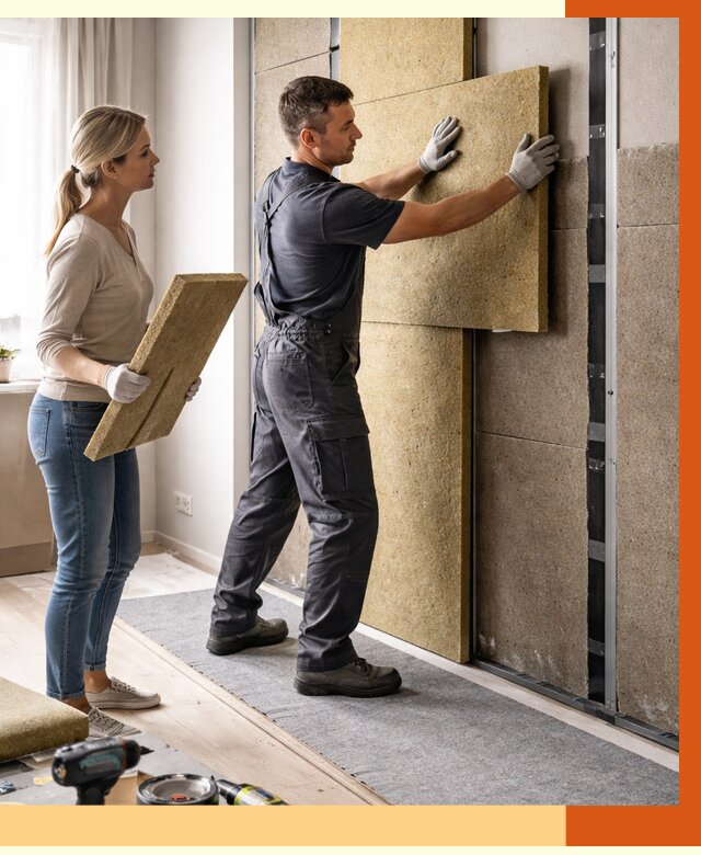 Профессиональная шумоизоляция квартиры в Егорьевске от 7595 руб. за м2 | ТепломастерГрь