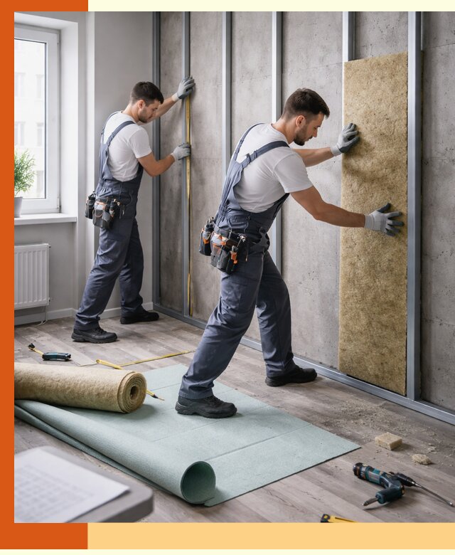 Шумоизоляция квартиры под ключ в Егорьевске — профессионально и гарантированно