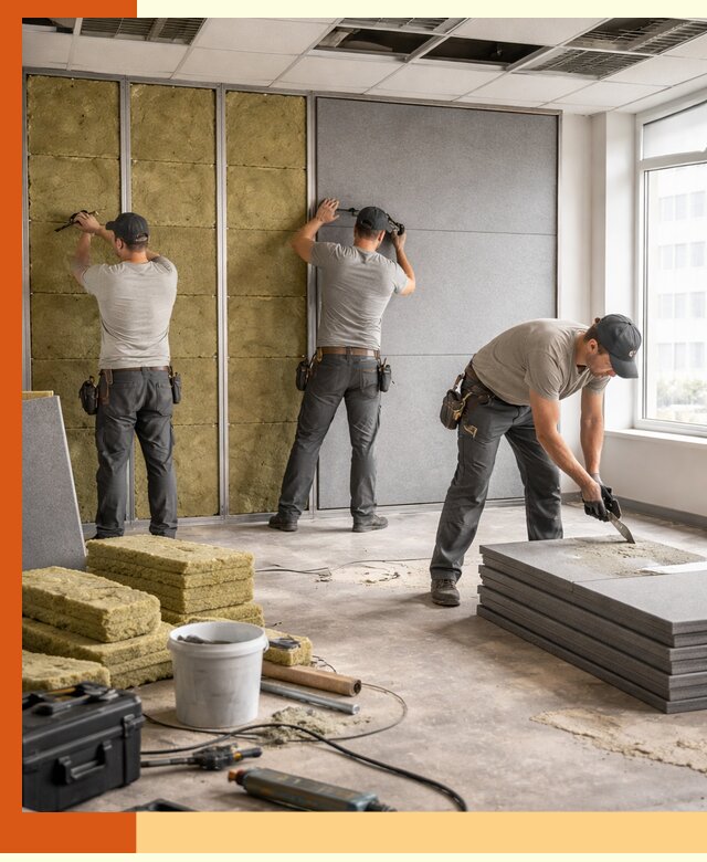 Профессиональная шумоизоляция офисов в Егорьевске для комфорта сотрудников