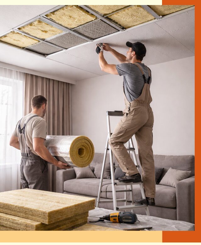 Шумоизоляция потолка в Егорьевске от 2278 руб. под ключ | Профессионально — ТепломастерГрь