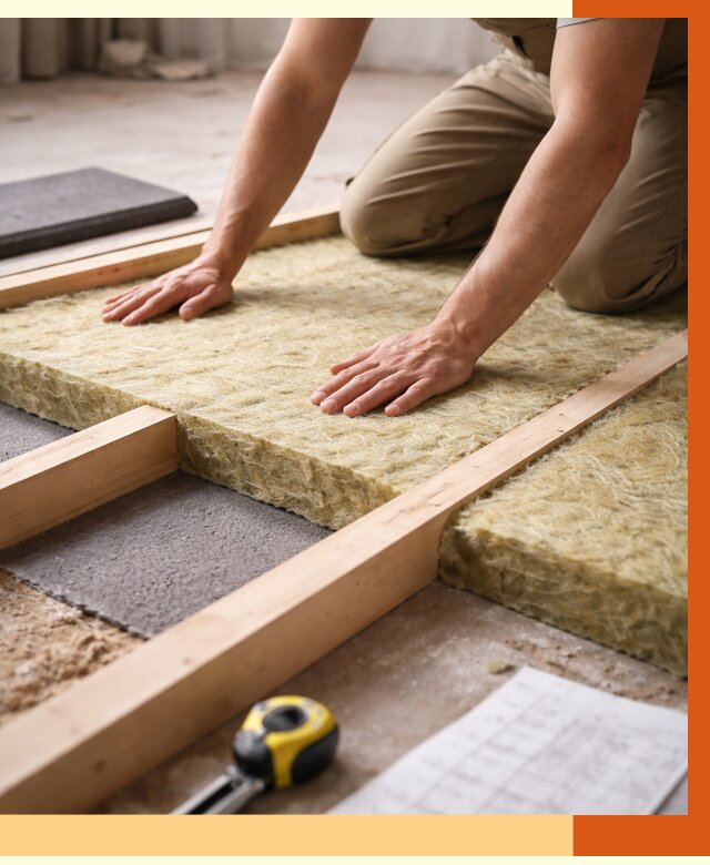 Шумоизоляция пола в Егорьевске от 1266 руб./м² — профессиональная звукоизоляция | ТепломастерГрь