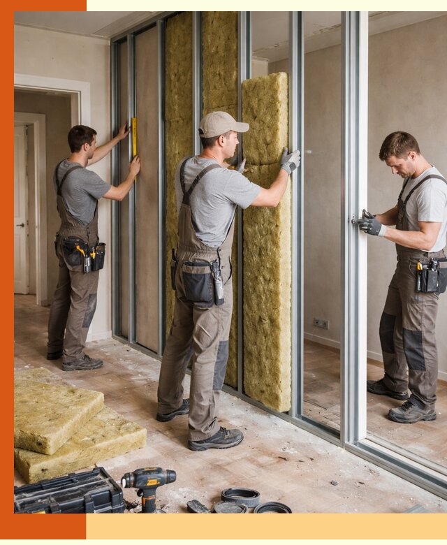 Шумоизоляция межкомнатных перегородок в Егорьевске эффективно и надёжно