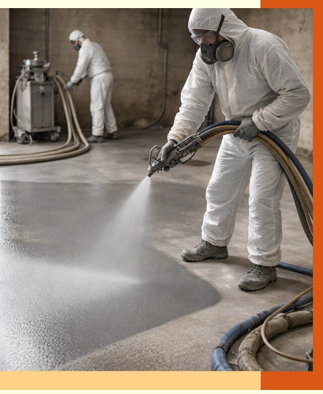Гидроизоляция полимочевиной в Егорьевске от 8607 руб/м² — напыление полимерной гидроизоляции | ТепломастерГрь