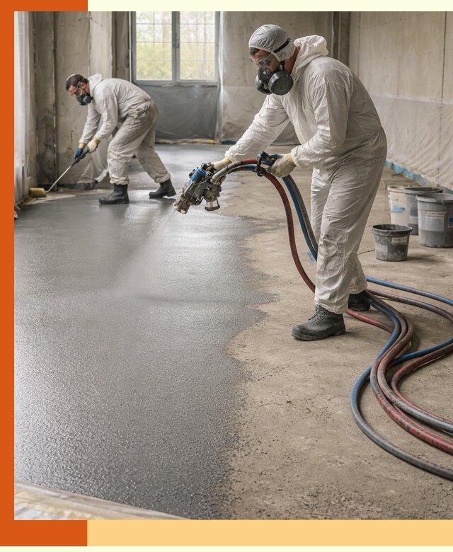 Гидроизоляция полимочевиной полов и конструкций в Егорьевске