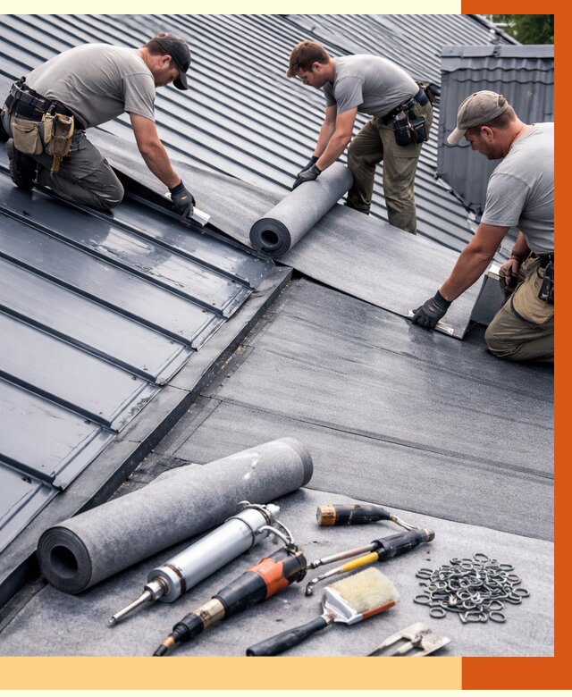 Гидроизоляция металлической кровли полимочевиной в Егорьевске от 8607 руб. | ТепломастерГрь