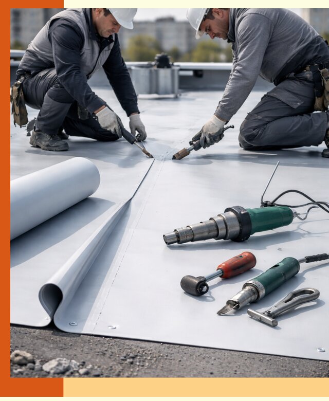 Гидроизоляция мембранной кровли в Егорьевске: монтаж и ремонт быстро
