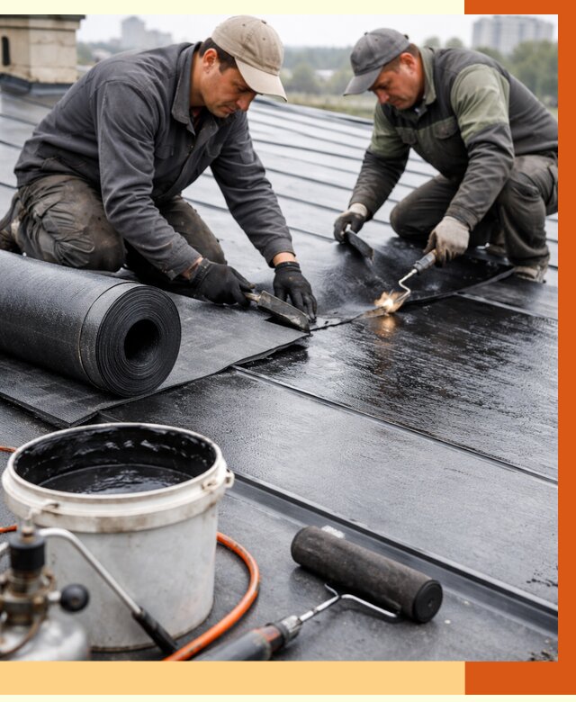 Гидроизоляция фальцевой кровли в Егорьевске от 7595 руб. под ключ | ТепломастерГрь