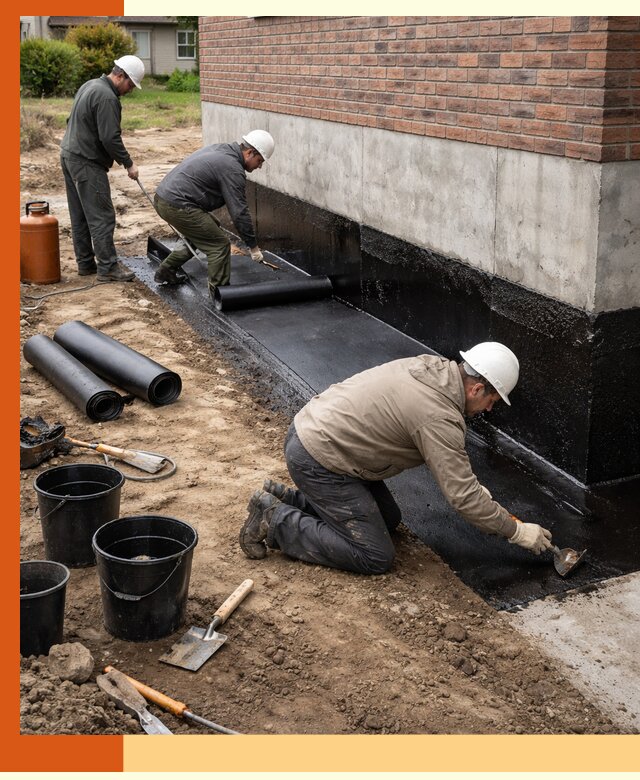 Гидроизоляция фундамента в Егорьевске: надежная защита строений