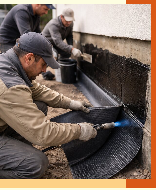 Гидроизоляция цоколя и отмостки в Егорьевске от 8607 руб. — ТепломастерГрь