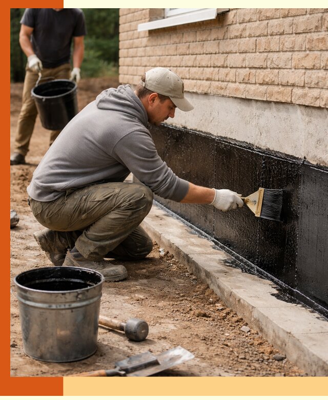 Гидроизоляция цоколя домов и зданий в Егорьевске эффективными методами