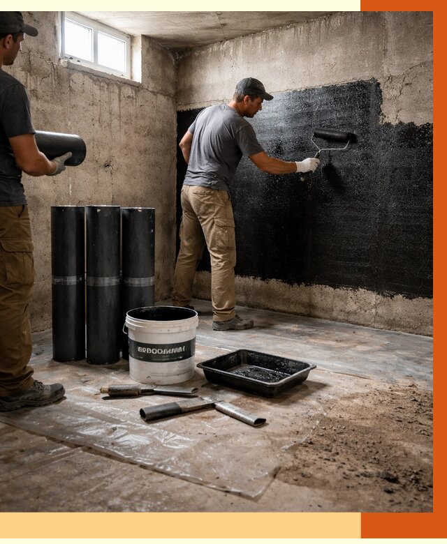 Гидроизоляция подвала в Егорьевске от 3544 руб. под ключ | Профессионально — ТепломастерГрь