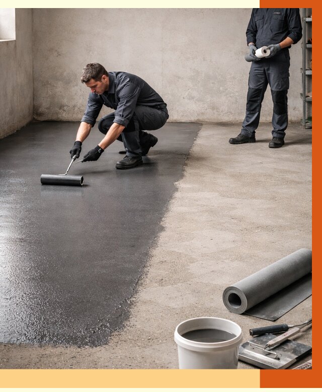 Гидроизоляция гаражного пола в Егорьевске от 3544 руб./м² — ТепломастерГрь профессионально