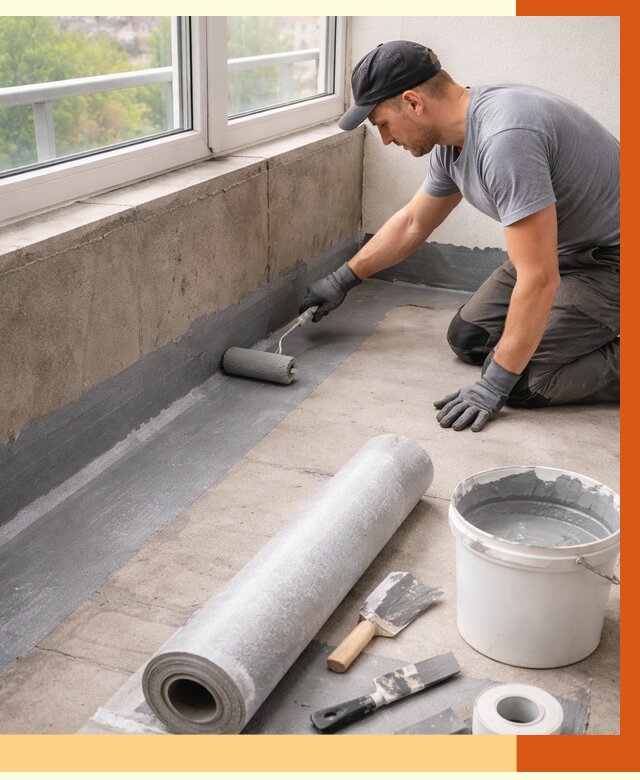 Профессиональная гидроизоляция балкона в Егорьевске от 4253 руб. | ТепломастерГрь