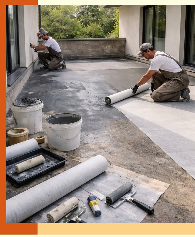 Гидроизоляция террасы в Егорьевске — надежная защита от влаги и протечек