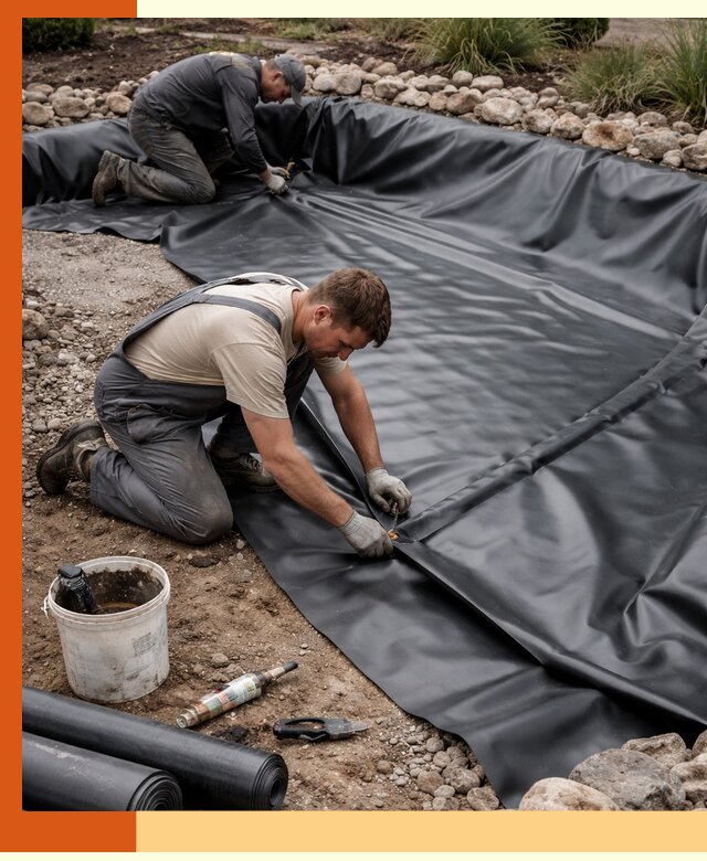 Гидроизоляция пруда в Егорьевске: надежная защита и герметизация