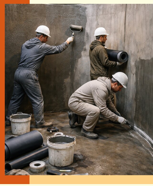 Гидроизоляция резервуара профессионально в Егорьевске