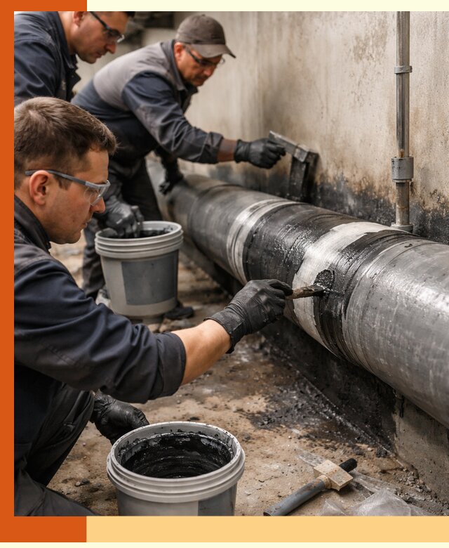 Гидроизоляция труб в Егорьевске — защита и герметизация коммуникаций