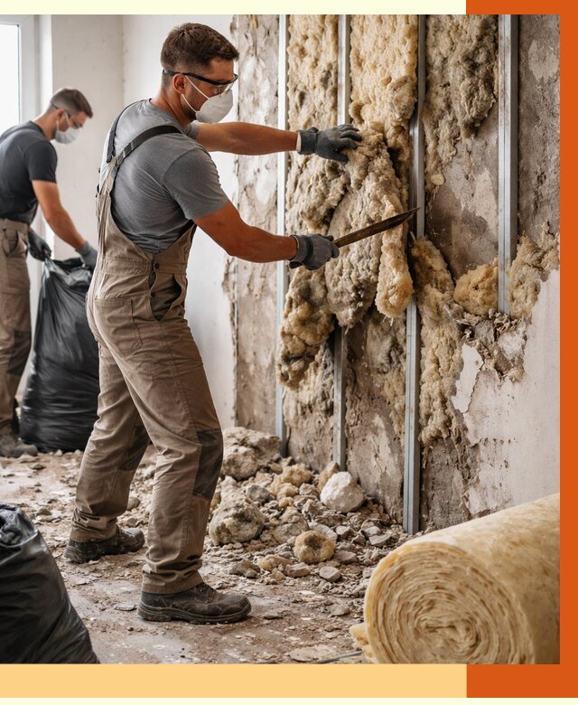 Демонтаж старого утеплителя в Егорьевске от 3544 руб. — работы под ключ | ТепломастерГрь