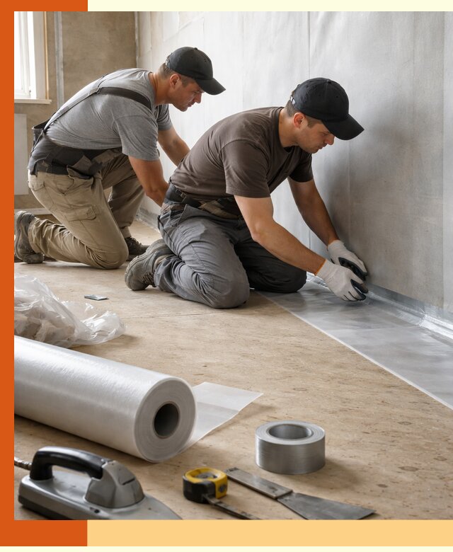 Монтаж пароизоляции для дома и помещений в Егорьевске